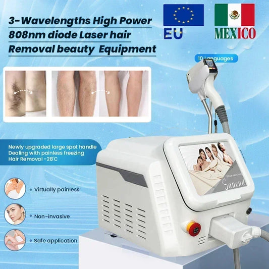 Professional Ice diode laser hair removal machine Factory Price 755 808 940 1064Nm epilator for women tecnologia novedades 2024