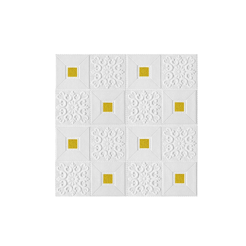 1-10Pcs 70cmx70cm 3D Tile Brick Wall Sticker Self-adhesive Foam Panel Wallpaper Bed Room Home Decoration Waterproof