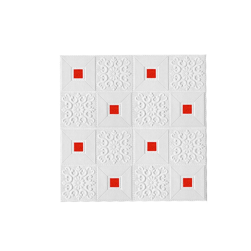 1-10Pcs 70cmx70cm 3D Tile Brick Wall Sticker Self-adhesive Foam Panel Wallpaper Bed Room Home Decoration Waterproof