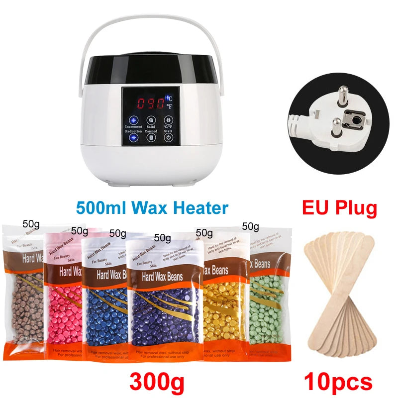 500ml Wax Heater Machine for Hair Removal Wax-melt Depilatory Epilator Machine Waxing Kit Paraffin Heater Wax Warmer Machine