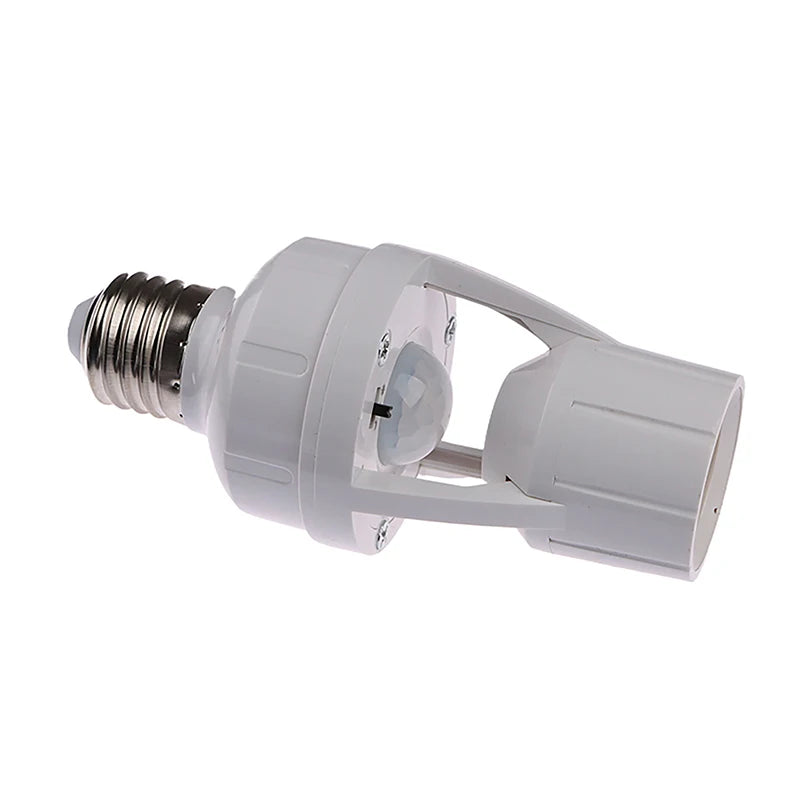 360 Degrees Human Induction Motion Sensor Lamp Socket Base AC85-265V Delay Time Switch E27 Base Holder Socket Adapter