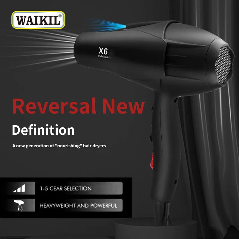 X5/X6 New High Power Wind Hair Dryer 2400W High Power Negative Ion Quick Drying Home Hair Gallery Styling Professional Hair Drye