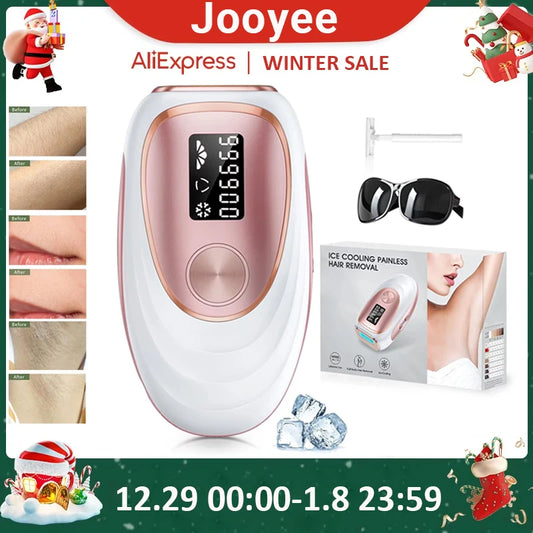 IPL Hair Removal Ice Cooling Women Men Upgraded 999,900 Flashes 5 Levels Permanent whole body Hair Removal Device Laser Epilator