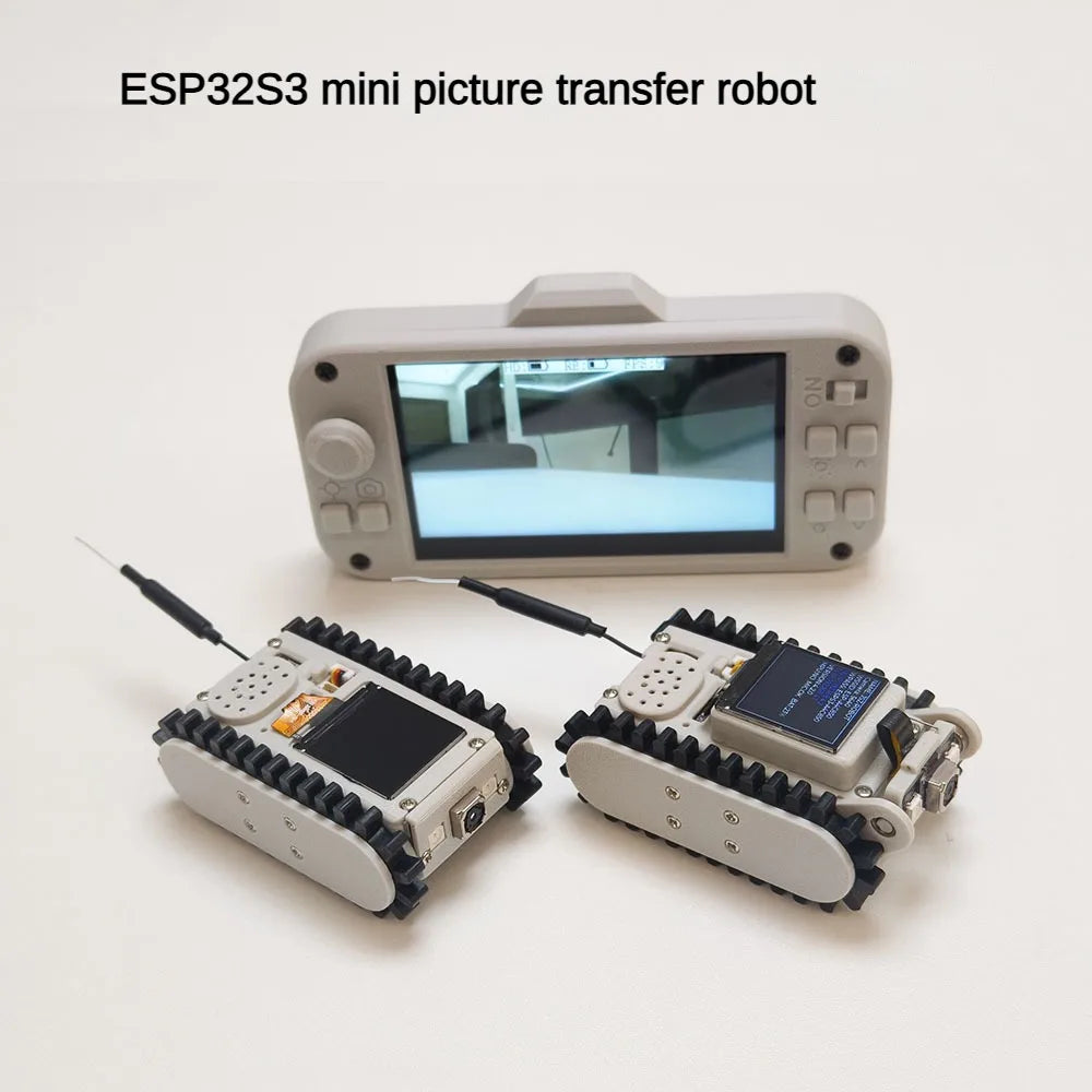 Pipeline Inspection Wireless Video Car Track Robot with Camera Maker Teaching Esp32 Scanning Code Networking DIY Program Toysit