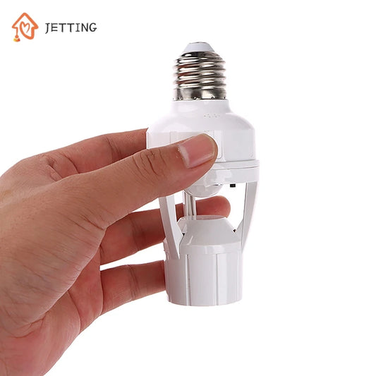 360 Degrees Human Induction Motion Sensor Lamp Socket Base AC85-265V Delay Time Switch E27 Base Holder Socket Adapter