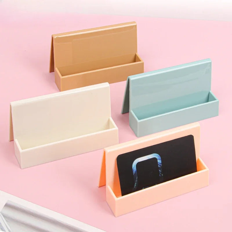 1 Pcs Creative Unique Women's Business Card Holder Desktop Card Storage Box Display Stand Business Exhibition Rack