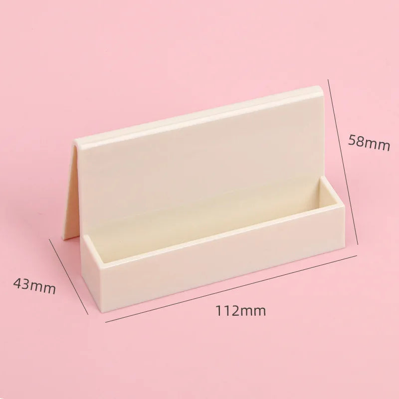 1 Pcs Creative Unique Women's Business Card Holder Desktop Card Storage Box Display Stand Business Exhibition Rack