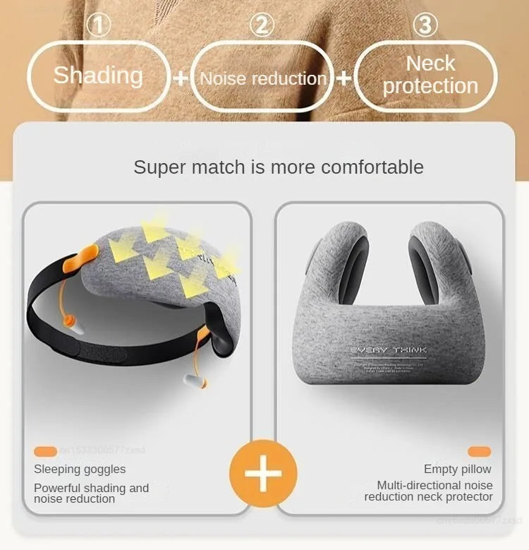 Xiaomi EVERYTHINK Sleep Shading Eye Mask Noise Reduction Comes Earplugs Breathable Comfortable Not Tight Soft Sleep Eye Masks