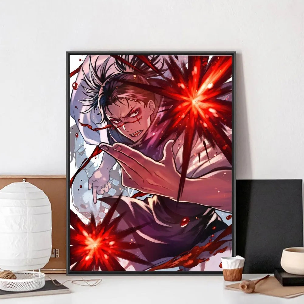 Choso Jujutsu Kaisen Anime Poster No Framed Poster Kraft Club Bar Paper Vintage Poster Wall Art Painting Bedroom Study Stickers