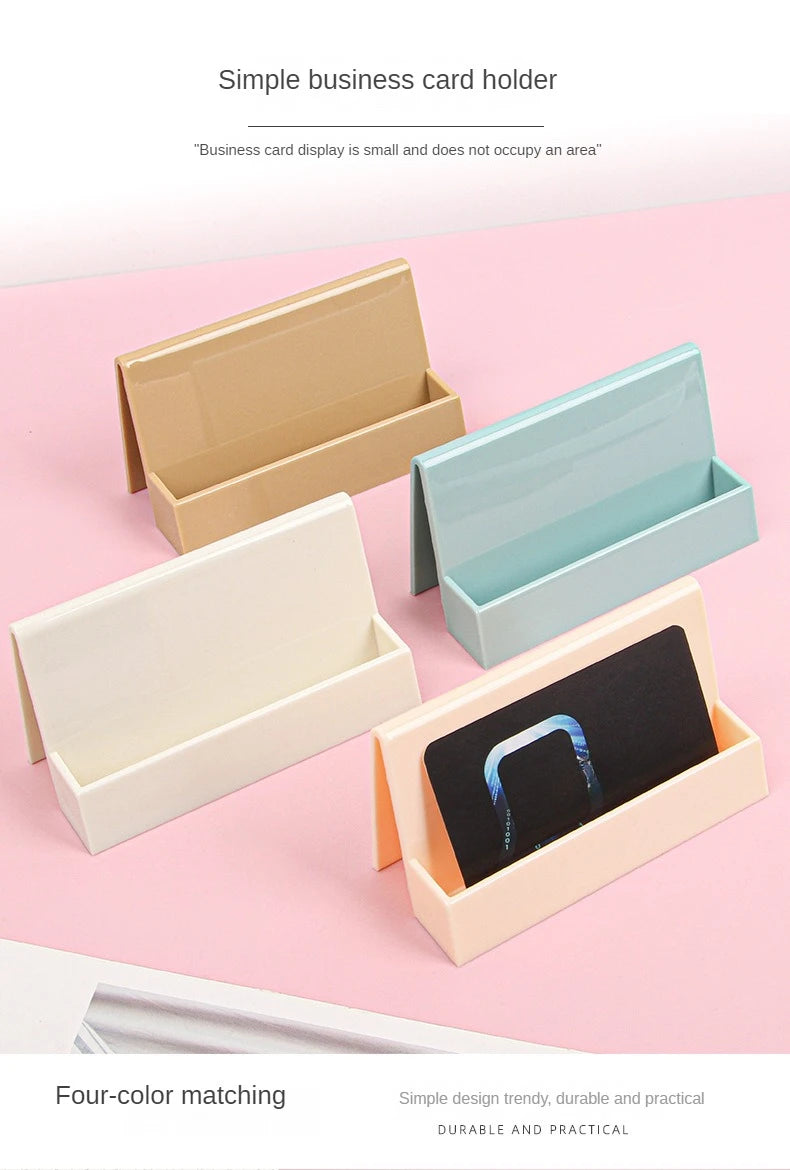 1 Pcs Creative Unique Women's Business Card Holder Desktop Card Storage Box Display Stand Business Exhibition Rack