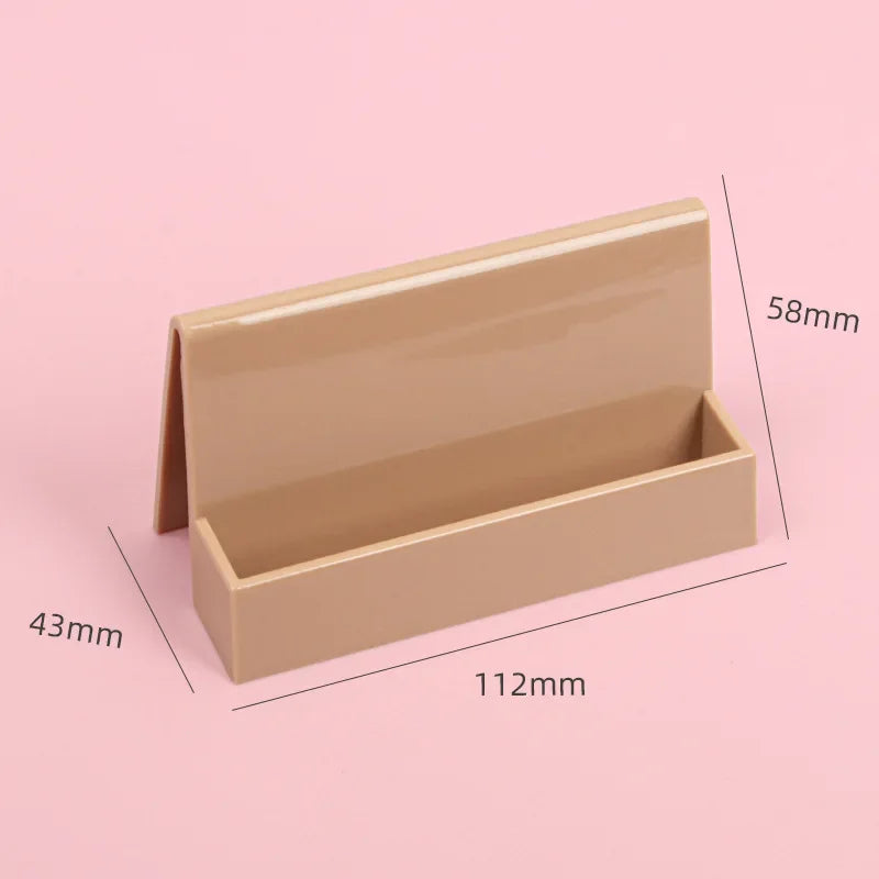 1 Pcs Creative Unique Women's Business Card Holder Desktop Card Storage Box Display Stand Business Exhibition Rack