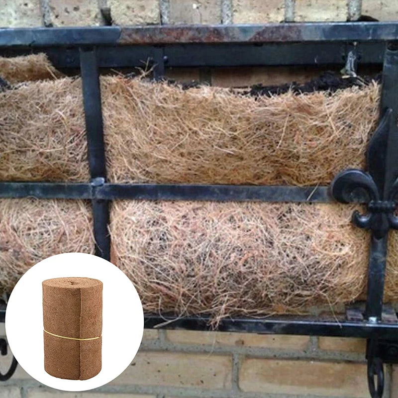 4 Sizes Coconut Palm Fiber Liner Bulk Roll Mat Carpet Flower Basket Flowerpot Wall Basket Pet Reptile Carpet