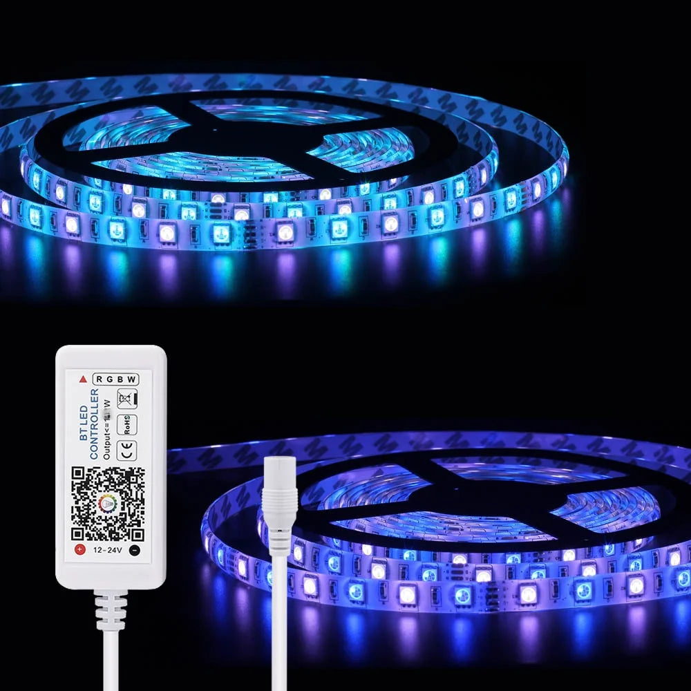 RGB WiFi LED Strip Light Bluetooth IR Controller DC 5V 12V 24V For Panel Timing Function Android IOS APP Google Magic Home