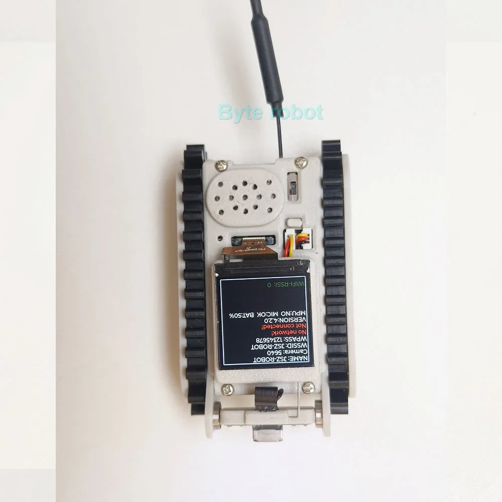 Pipeline Inspection Wireless Video Car Track Robot with Camera Maker Teaching Esp32 Scanning Code Networking DIY Program Toysit