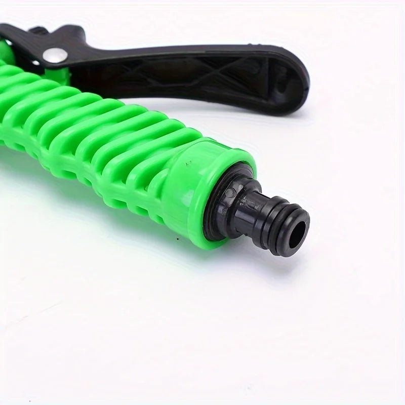 Garden Irrigation Water Pipe, Watering Nozzle, Garden Hose With 7-Function Nozzle, Car Cleaning Spring Pipe, Plastic Hose