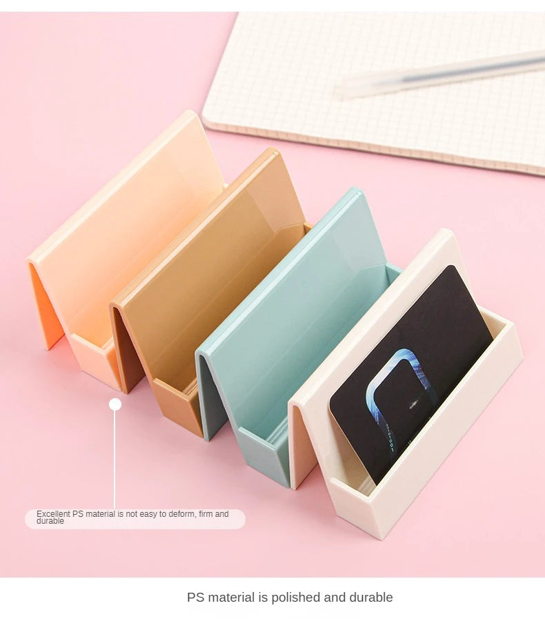 1 Pcs Creative Unique Women's Business Card Holder Desktop Card Storage Box Display Stand Business Exhibition Rack