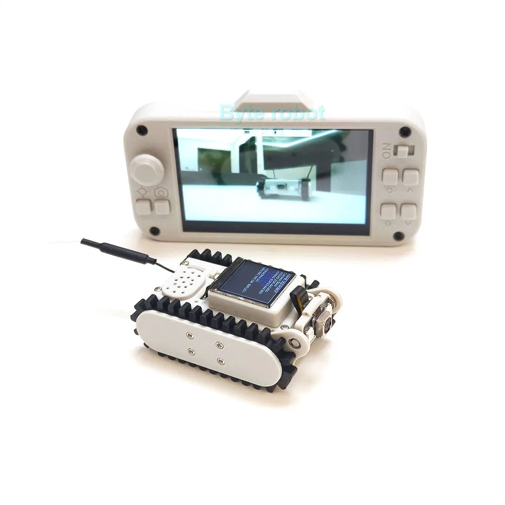 Pipeline Inspection Wireless Video Car Track Robot with Camera Maker Teaching Esp32 Scanning Code Networking DIY Program Toysit