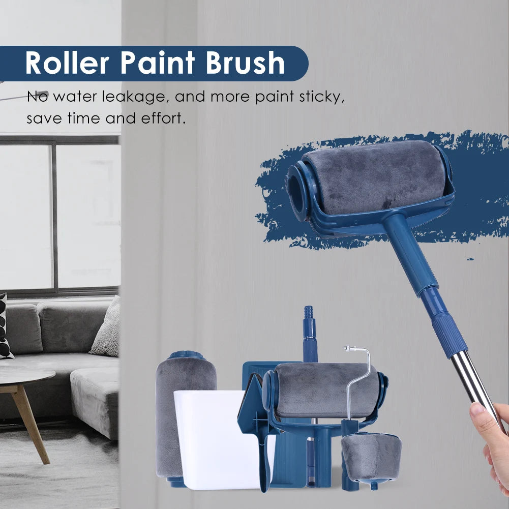 Paint Brush Roller Corner Brushes Set Household Use Wall Decorative Professional DIY Painting Brush Handle Tool