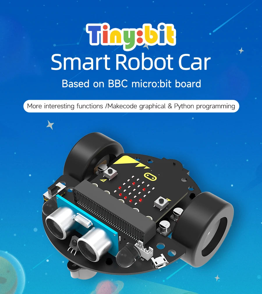 Yahboom Microbit Car Programmable Toys Coding Robotics for Microbit V2 V1 with Battery CE RoHS For STEM Education Microbit Robot