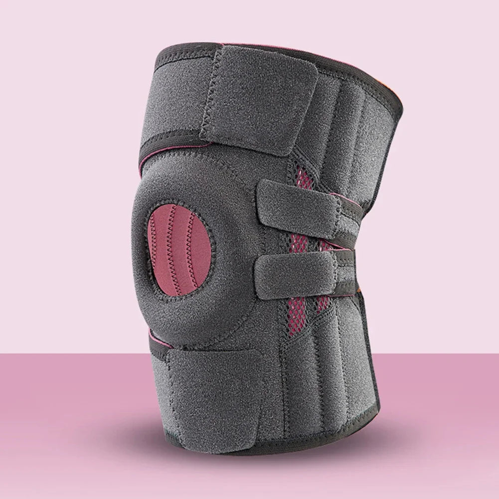 Orthopedic Knee Pad with Silicone Spring Knee Brace Support Joint Pain Relif Patella Protector Adjustable Kneepad Guard Meniscus