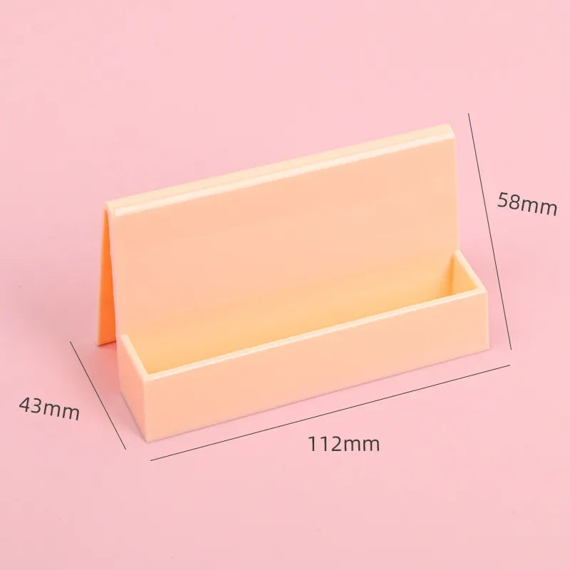 1 Pcs Creative Unique Women's Business Card Holder Desktop Card Storage Box Display Stand Business Exhibition Rack