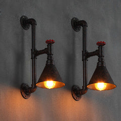 Industrial Style Single Head American Rustic Wrought Iron Lamp